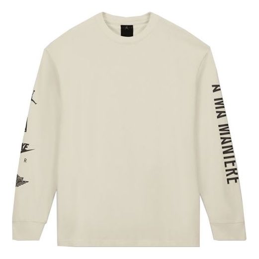 Air Jordan x A Ma Maniere Long Sleeves T-Shirt Asia Sizing 'Natural' CV3449-292