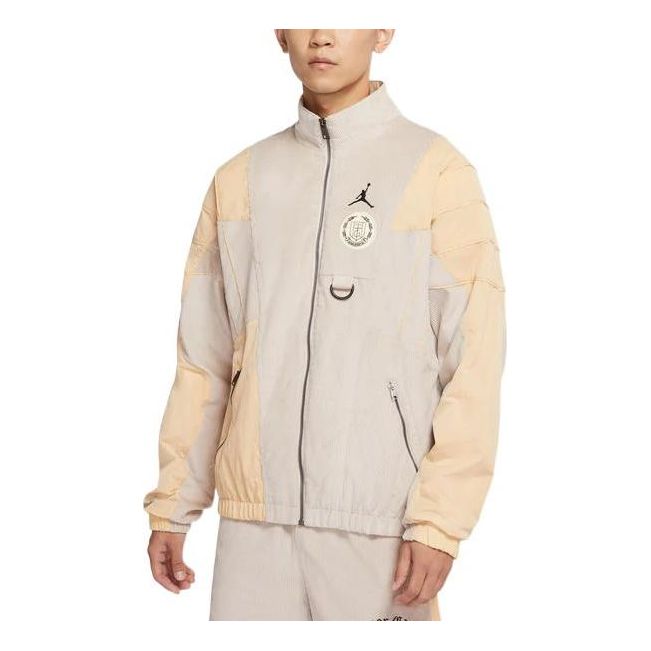 Air Jordan x HTG Crossover Contrast Color Stitching Logo Stand Collar Jacket US Edition DJ7975-236