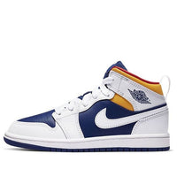 (PS) Air Jordan 1 Mid 'White Dark Blue' 640734-131