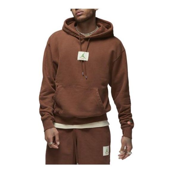 Air Jordan Brand Drawstring Hoodie Men's Brown DV7024-262