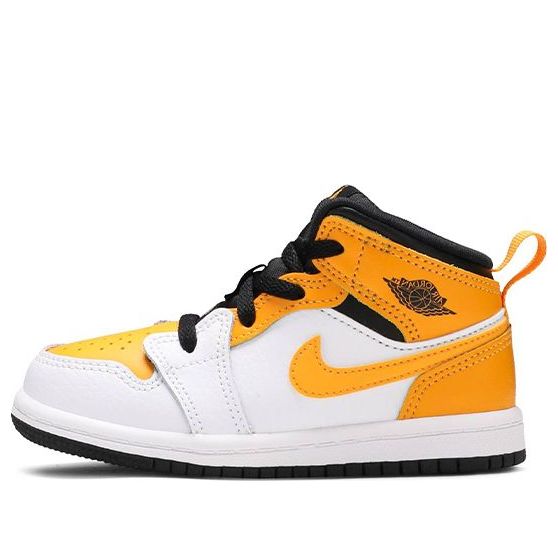 (TD) Air Jordan 1 Mid 'University Gold Black' 640735-170