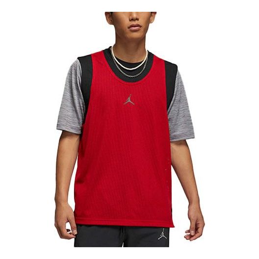 Air Jordan Solid Color Logo Casual Sports Vest Red DM1832-010