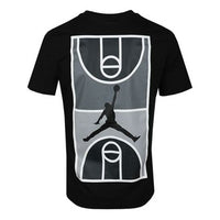 Air Jordan Back Stadium Large Printing Short Sleeve Black CJ6291-010