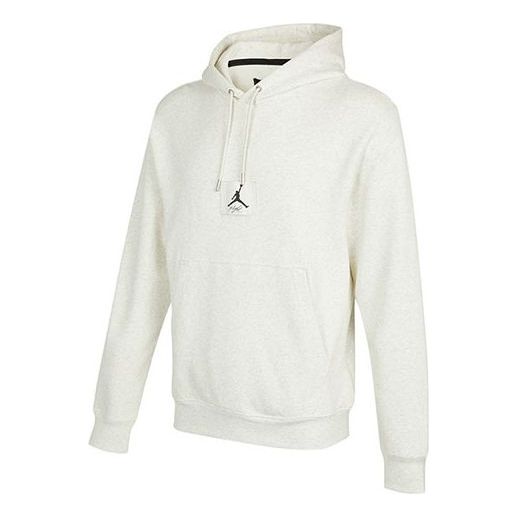 Air Jordan Statement Logo Casual Sports Autumn Hoodie 'White' DA9817-141