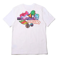 Air Jordan All-Star Color Label Printing Basketball Short Sleeve White CD5639-100