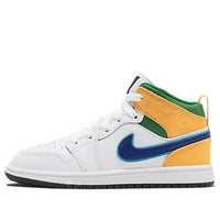 (PS) Air Jordan 1 Mid 'White Court Purple Teal' 640734-128