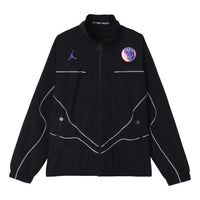 Air Jordan Paris Saint-Germain Logo Sports Jacket Black CZ0787-010