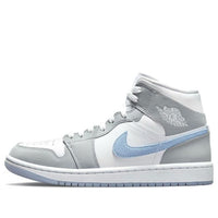 (WMNS) Air Jordan 1 Mid 'Wolf Grey Aluminum' BQ6472-105