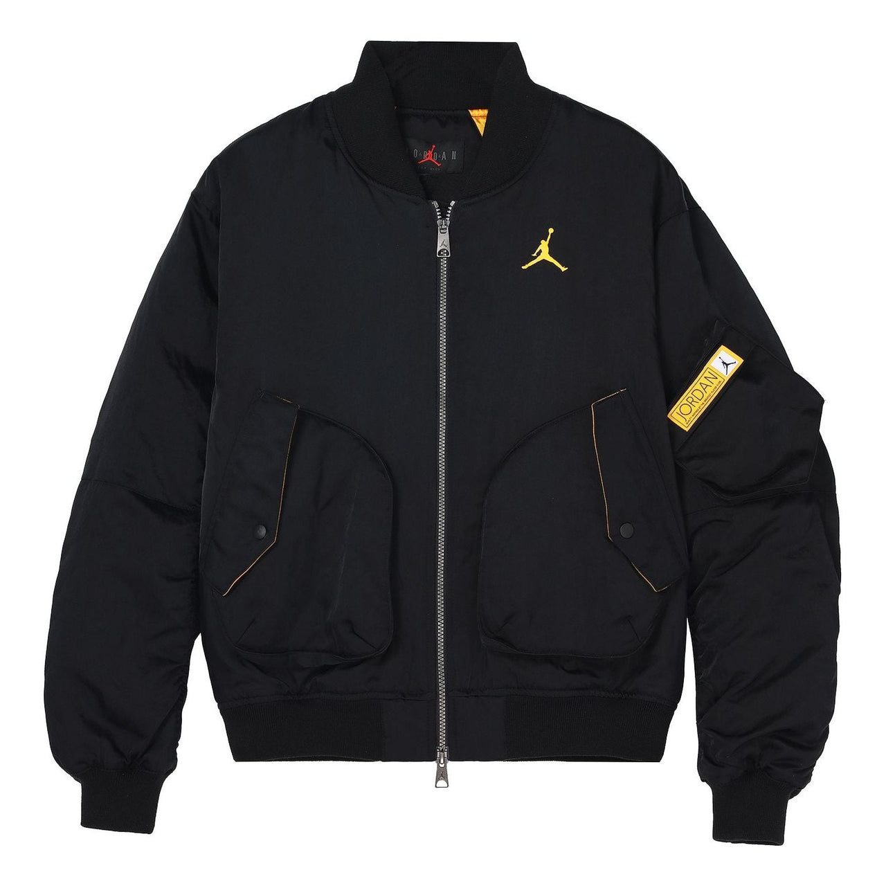 Men's Air Jordan Casual Sports Full-Length Zipper Autumn Black Jacket DN3406-010