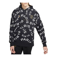 Air Jordan Paris Saint-Germain Full Print Fleece Stay Warm Pullover Black CV9955-010