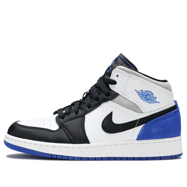 (GS) Air Jordan 1 Mid SE 'Royal Black Toe' BQ6931-102