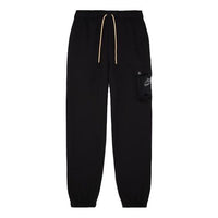 Air Jordan Jumpman Solid Color Mesh Big Pocket Breathable Lacing Sports Pants Black DM1401-010