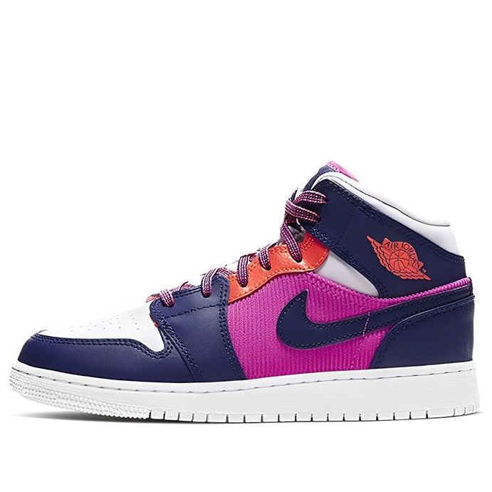 (GS) Air Jordan 1 Mid 'Fire Pink' 555112-602