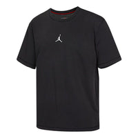 Men's Air Jordan Logo Printing Sports Pullover Round Neck Short Sleeve Black T-Shirt DH8922-010