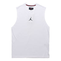 Air Jordan Training Sports Quick-dry Knit Round Collar Vest Men's White DC3237-100