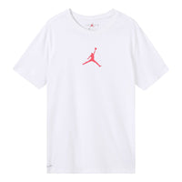 Air Jordan Jumpman Logo Printing Pullover Round Neck Short Sleeve White BQ6741-101