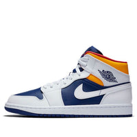 Air Jordan 1 Mid 'White Deep Royal Blue' 554724-131