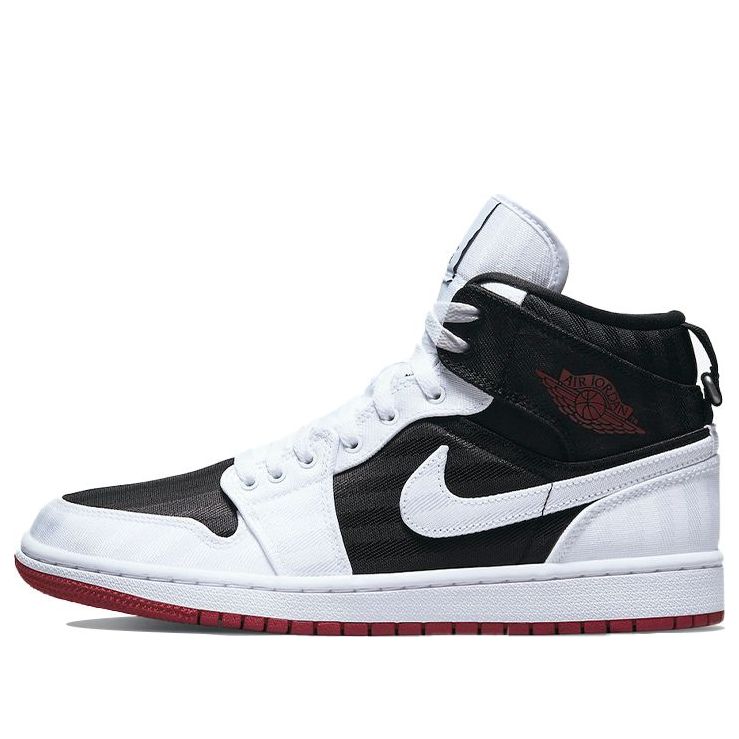 (WMNS) Air Jordan 1 Mid SE Utility 'White Black Gym Red' DD9338-016