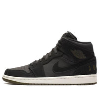 Air Jordan 1 Retro Mid 'Black White Sole' BQ6579-001