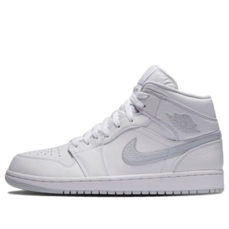 Air Jordan 1 Retro Mid 'White Platinum' 554724-108