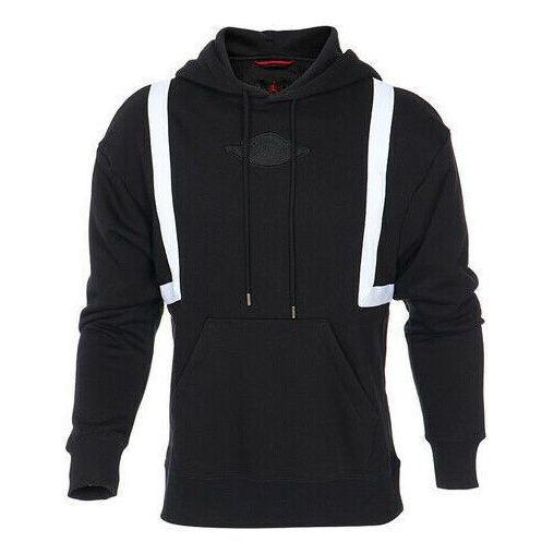 Men's Air Jordan Logo Casual Sports Black Pullover AT9963-010