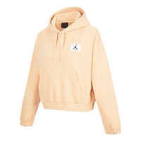 (WMNS) Air Jordan Casual Sports Knit Loose hoodie Short 'Yellow' DD6999-268