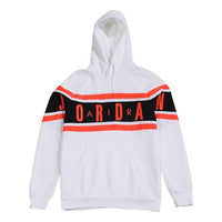 Air Jordan Air logo Printing Fleece Pullover White BQ5655-100