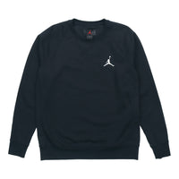 Air Jordan Fleece Lined Stay Warm Sports Round Neck Pullover Black DC6716-010