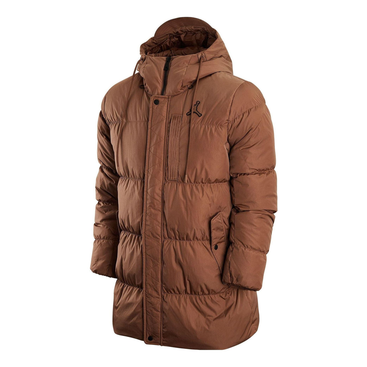 Air Jordan Solid Color Zipper Down Jacket Men's Brown DZ4554-256