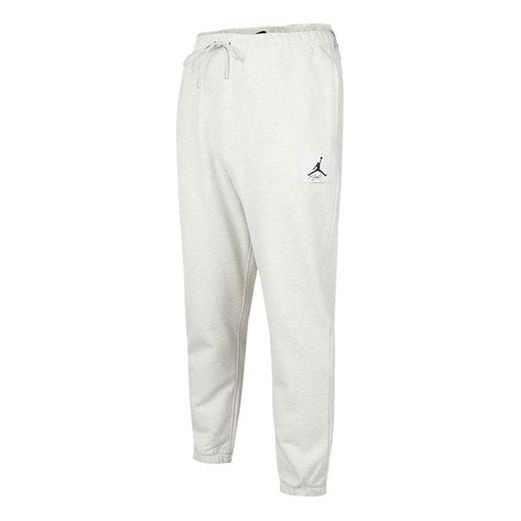 Men's Air Jordan Flying Man Logo Bundle Feet Loose Sports Pants/Trousers/Joggers Autumn Gray DA9813-141