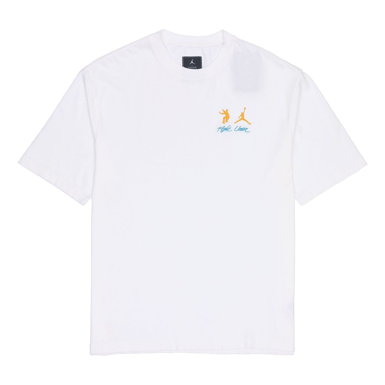 Air Jordan x union Crossover SS22 Solid Color Breathable Logo Round Neck Short Sleeve Asia Edition White DM2844-100