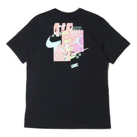 Air Jordan Futura Funny Logo Printing Sports Breathable Short Sleeve Black CZ8391-010