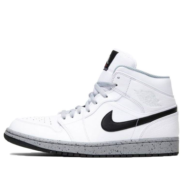 Air Jordan 1 Mid 'White Cement' 554724-115