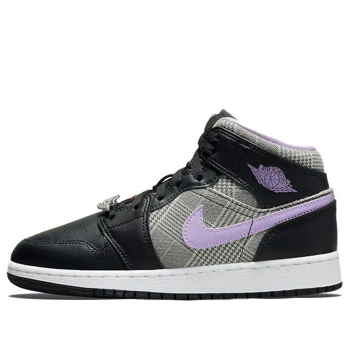 (GS) Air Jordan 1 Mid SE 'Houndstooth' DC7226-015