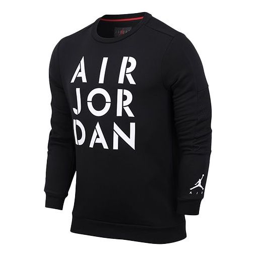 Air Jordan Alphabet Printing Round Neck Black CK1355-010