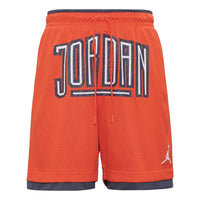 Air Jordan Sport Dna Contrasting Colors Logo Mesh Breathable Sports Shorts Orange DA7207-803