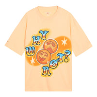 Air Jordan 'why Not' Round Neck Cotton Printing Short Sleeve Orange DO2506-734