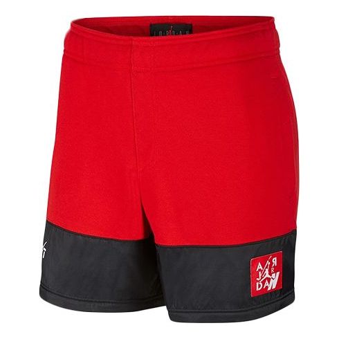 Air Jordan 4 Legacy Knit Basketball Sports Shorts 'Black Red' CI0261-657