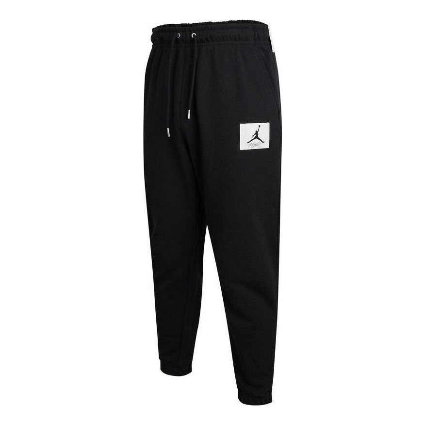 Air Jordan Solid Color Bundle Feet Sports Pants Men's Black DQ7469-010