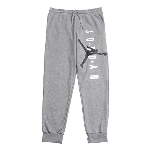 Air Jordan Knit Basketball Athleisure Casual Sports Long Pants Gray AR0032-091