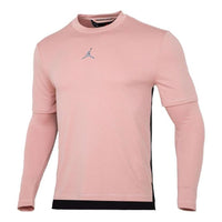 Air Jordan Dri-fit Casual Sports Round Neck Colorblock Long Sleeves Pink Gray DH9084-609