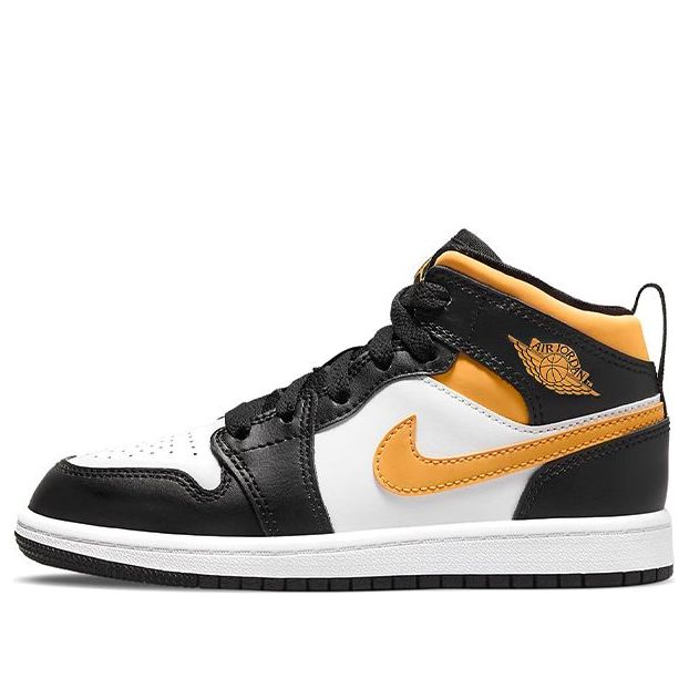 (PS) Air Jordan 1 Mid 'Black University Gold' 640734-177