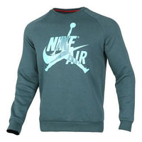 Air Jordan Casual Sports Round Neck Pullover Fleece Lined Green BV6007-303