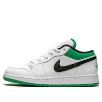 (GS) Air Jordan 1 Low 'White Lucky Green' 553560-129