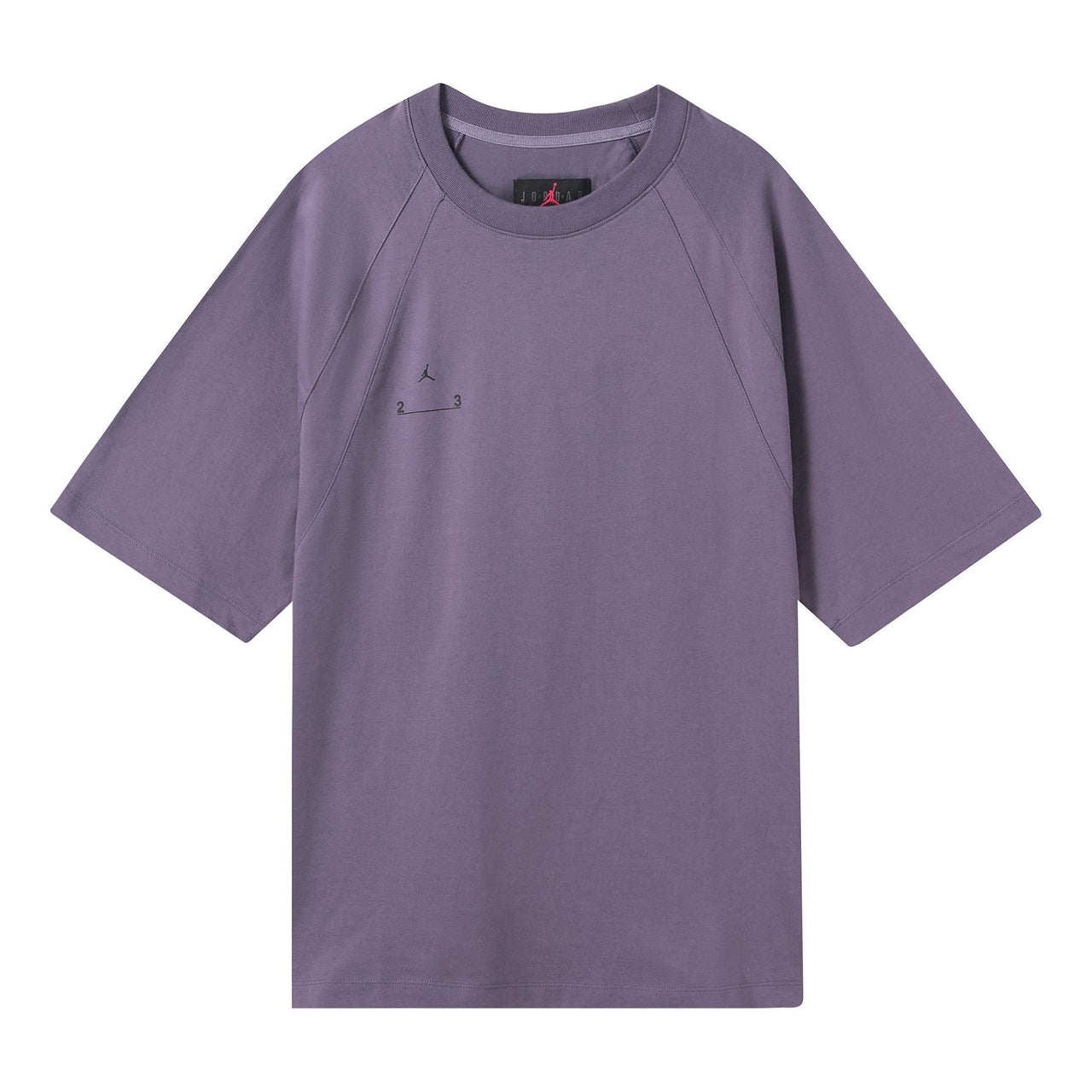 Air Jordan Alphabet Round Neck Pullover Short Sleeve T-Shirt Men's Purple DQ7357-553