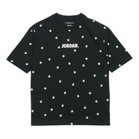 Air Jordan Men's Logo Print Crew Neck Short-sleeved Black CZ5186-010