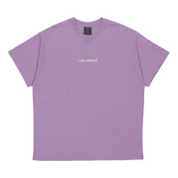 Air Jordan Large Logo Sports Round Neck Short Sleeve Gray Purple DQ4960-574