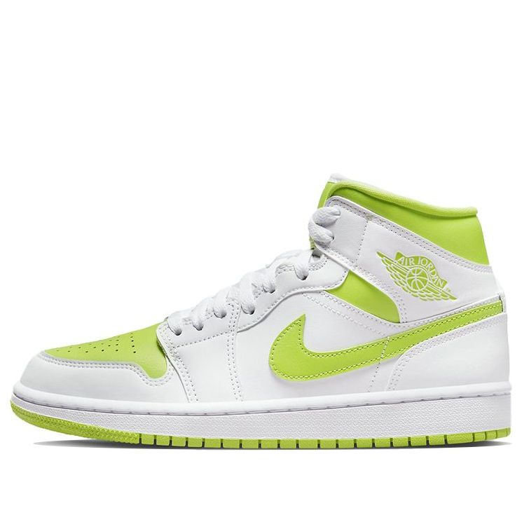 (WMNS) Air Jordan 1 Mid 'White Lime' BQ6472-131