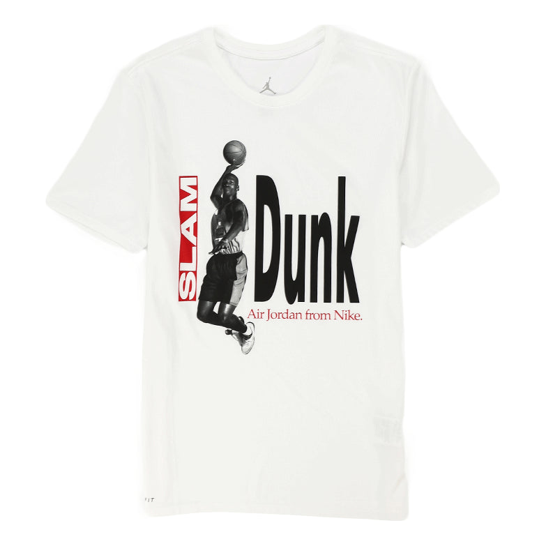 Air Jordan Jumpman Printed Sports TEE Men White 939615-100