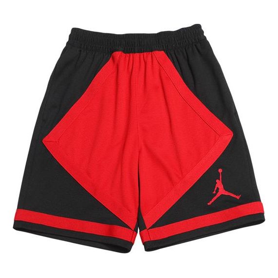 Air Jordan Dri-Fit Flying Man Logo Splicing Sports Shorts Red/Black CZ2507-010